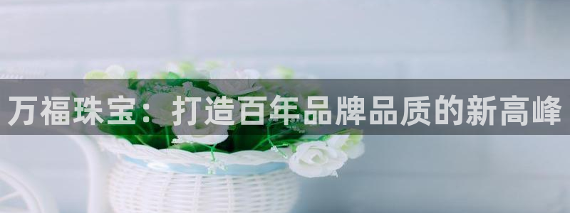新宝5娱乐方：万福珠宝：打造百年品牌品质的新高峰