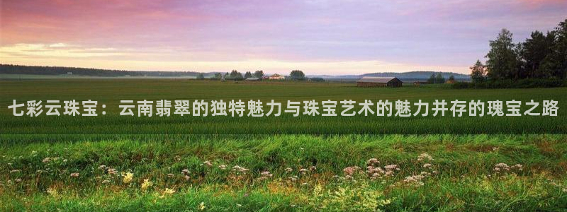 新宝5日：七彩云珠宝：云南翡翠的独特魅力与珠宝艺术的魅力并存的瑰宝之路