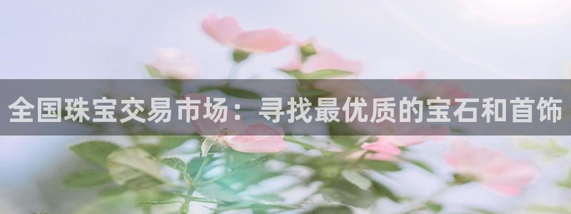 新宝5是什么：全国珠宝交易市场：寻找最优质的宝石和首饰