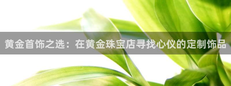 新宝5唯一：黄金首饰之选：在黄金珠宝店寻找心仪的定制饰品