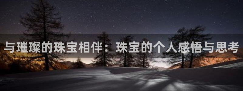 新宝5褚74OOO5：与璀璨的珠宝相伴：珠宝的个人感悟与思考