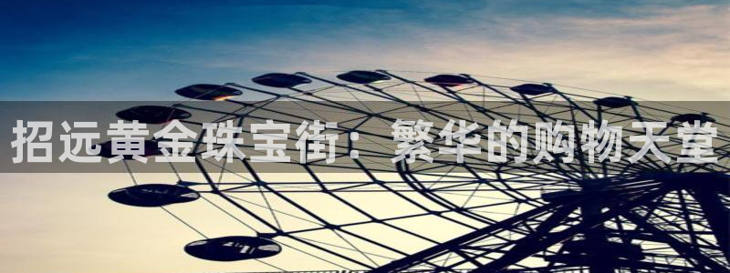 新宝5娱乐登录：招远黄金珠宝街：繁华的购物天堂