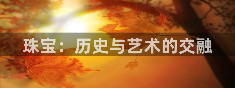 新宝5彩票平台登陆：珠宝：历史与艺术的交融