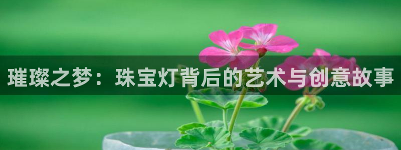 新宝5链接：璀璨之梦：珠宝灯背后的艺术与创意故事