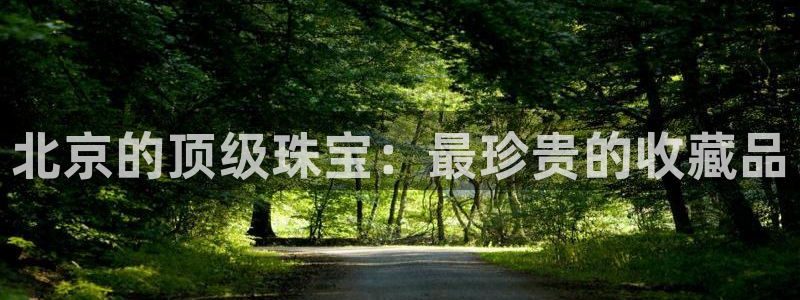 新宝5娱乐学：北京的顶级珠宝：最珍贵的收藏品