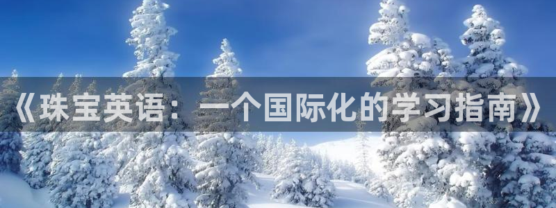 新宝5注册平台：《珠宝英语：一个国际化的学习指南》