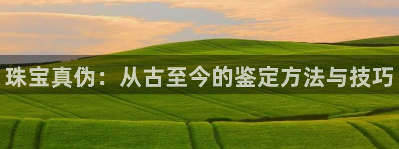 新宝5娱乐没：珠宝真伪：从古至今的鉴定方法与技巧