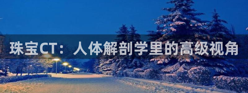 新宝5平台霸：珠宝CT：人体解剖学里的高级视角