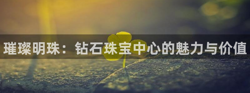新宝5下载官方：璀璨明珠：钻石珠宝中心的魅力与价值