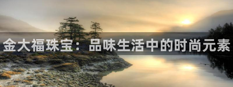 新宝5台卡：金大福珠宝：品味生活中的时尚元素