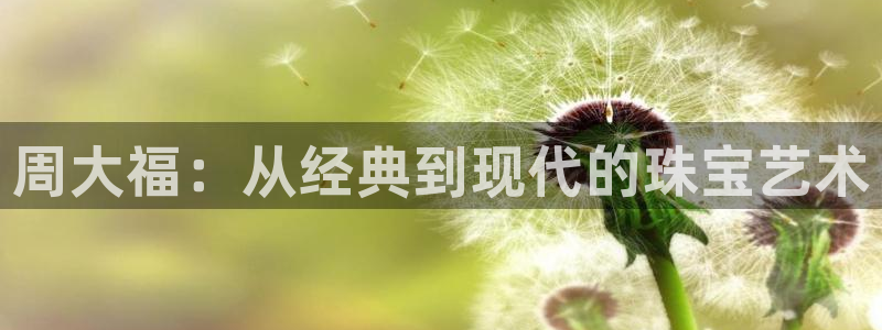 新宝娱乐5：周大福：从经典到现代的珠宝艺术